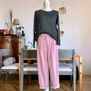 Dotted black and white sweater